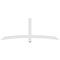 Ekena Millwork Bellingham Architectural Grade PVC Gable Bracket, 84"W x 31 1/2"H x 2"D x 4"F, 9/12 Pitch GBP084X32X0204BEL00 - alternate 3